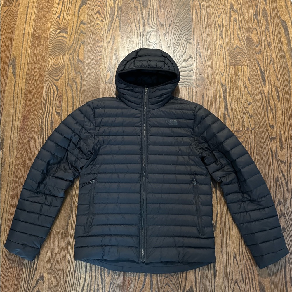 North Face Stretch Down Hoodie Jacket Black Men’s M
